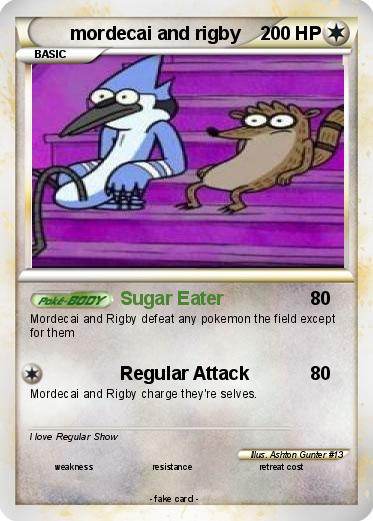 Pokemon mordecai and rigby