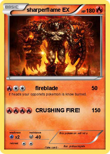 Pokemon sharperflame EX
