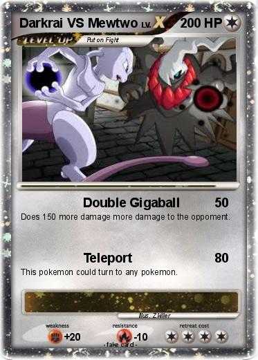 Pokemon Darkrai VS Mewtwo