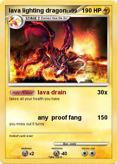 Pokemon lava lighting dragon