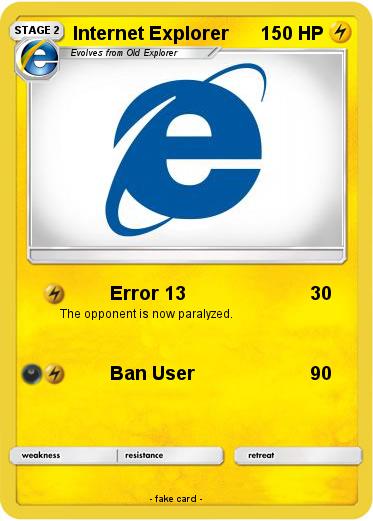 Pokemon Internet Explorer