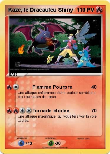 Pokemon Kaze, le Dracaufeu Shiny