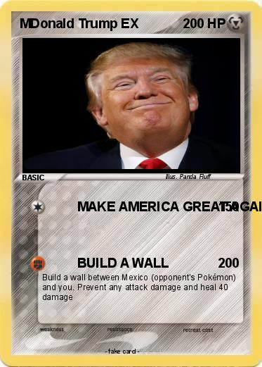 Pokemon MDonald Trump EX