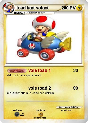 Pokemon toad kart volant