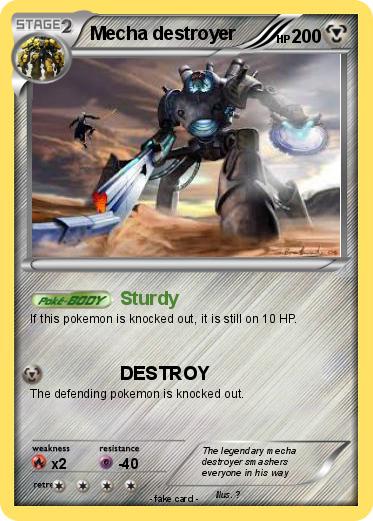 Pokemon Mecha destroyer