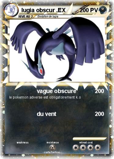 Pokemon lugia obscur .EX