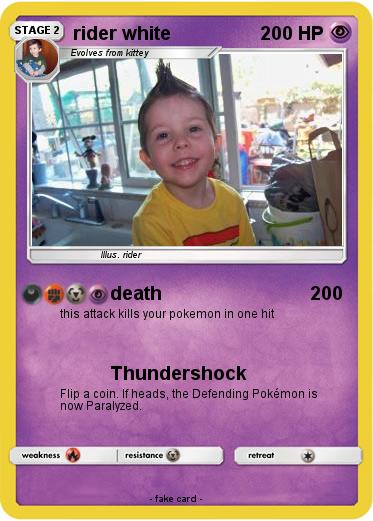 Pokemon rider white