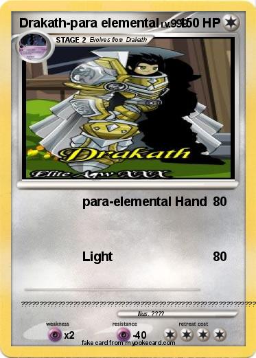Pokemon Drakath-para elemental