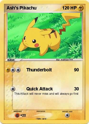 Pokemon Ash's Pikachu