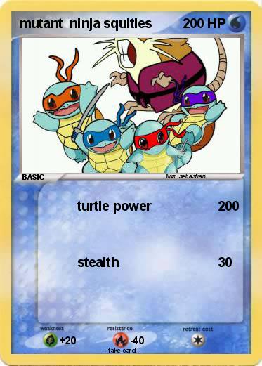 Pokemon mutant  ninja squitles