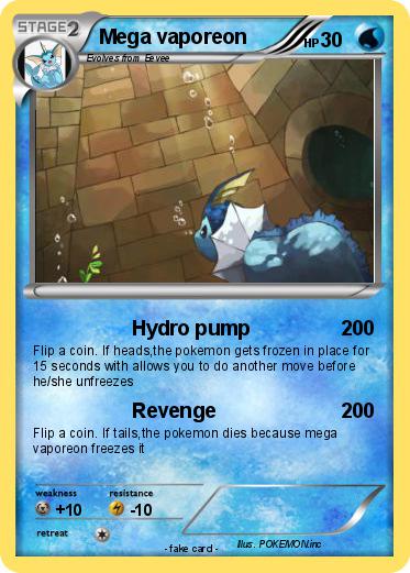 Pokemon Mega vaporeon