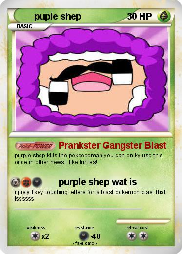 Pokemon puple shep