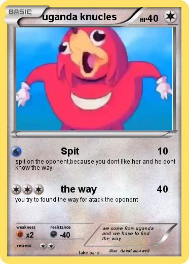 Pokemon uganda knucles