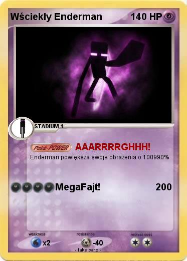 Pokemon Wściekły Enderman