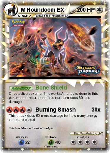 Pokemon M Houndoom EX
