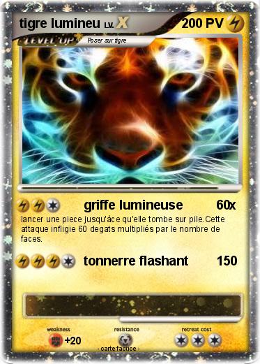 Pokemon tigre lumineu