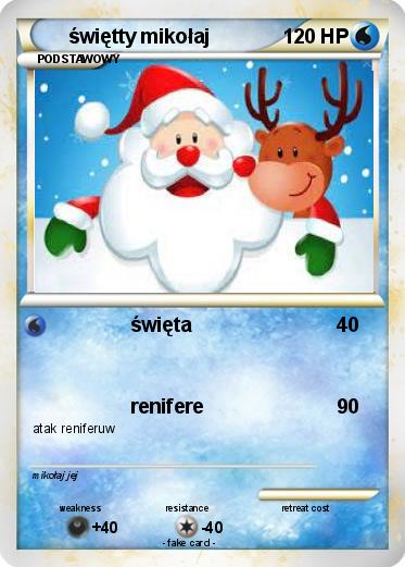 Pokemon świętty mikołaj