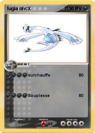 Pokemon lugia niv:X