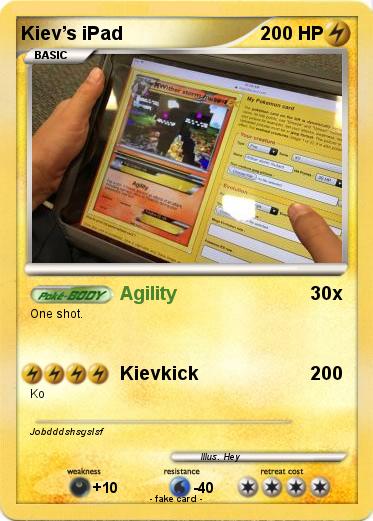 Pokemon Kiev’s iPad