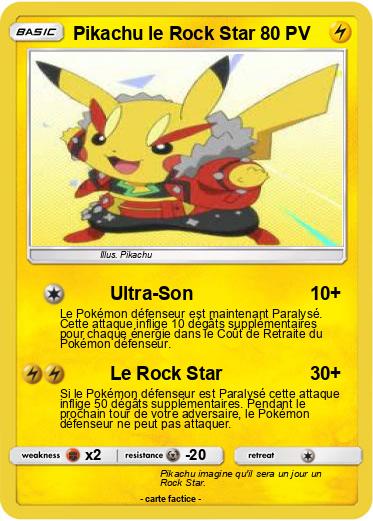 Pokemon Pikachu le Rock Star