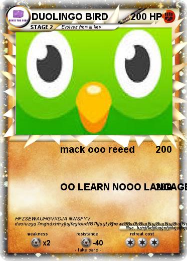 Pokemon DUOLINGO BIRD