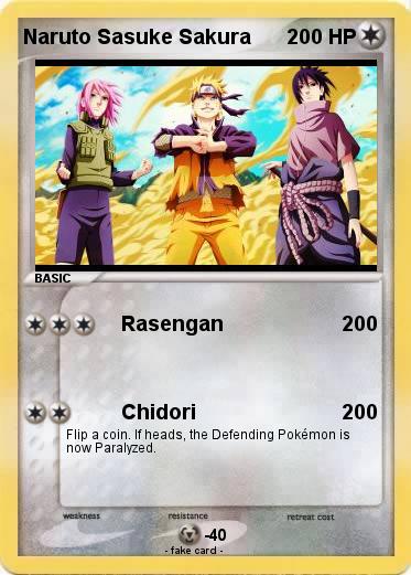 Pokemon Naruto Sasuke Sakura