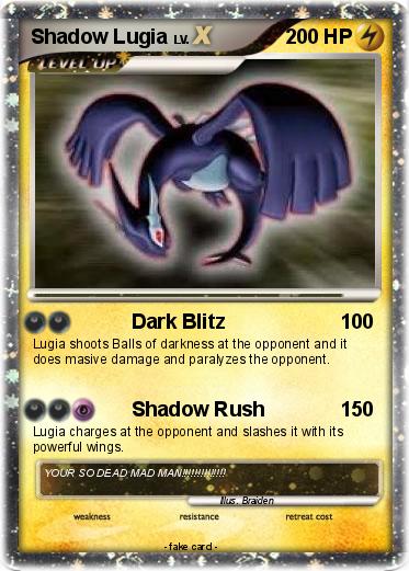 Pokemon Shadow Lugia