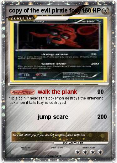 Pokemon copy of the evil pirate foxy