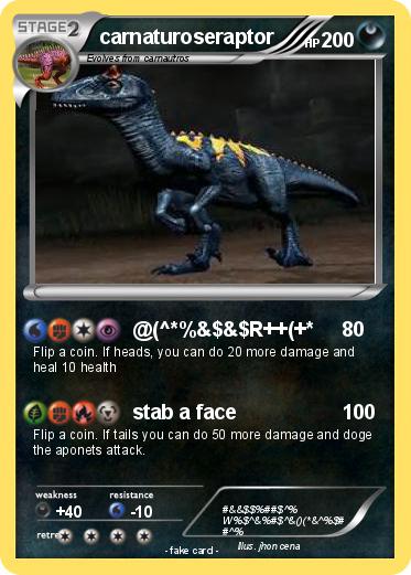 Pokemon carnaturoseraptor
