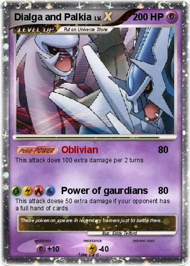 Pokemon Dialga and Palkia