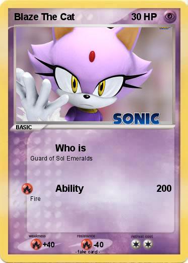 Pokemon Blaze The Cat