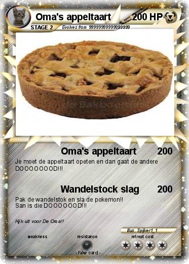Pokemon Oma's appeltaart