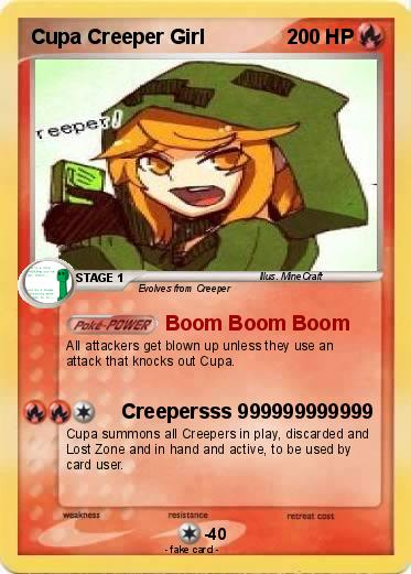 Pokemon Cupa Creeper Girl