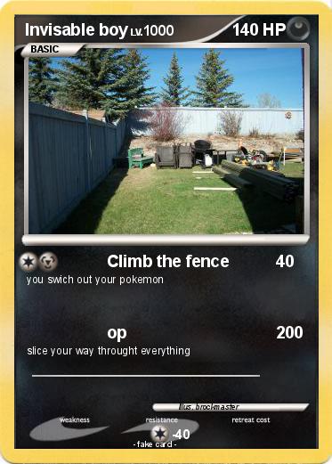 Pokemon Invisable boy
