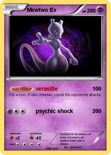 Pokemon Mewtwo Ex