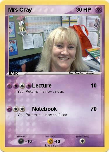 Pokemon Mrs Gray
