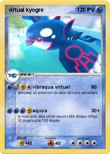 Pokemon virtual kyogre