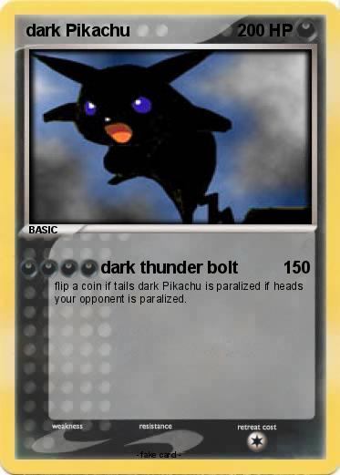 Pokemon dark Pikachu