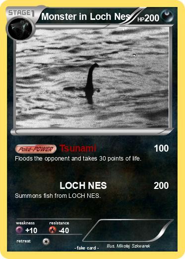 Pokemon Monster in Loch Nes