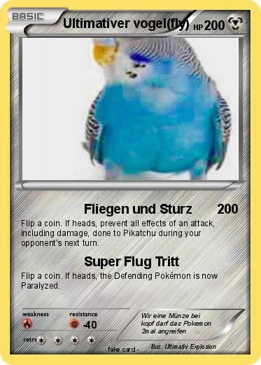 Pokemon Ultimativer vogel(fly)