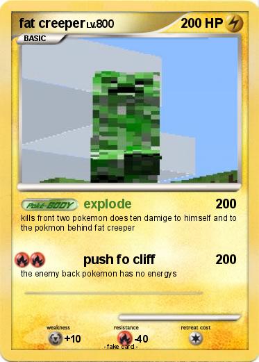 Pokémon fat creeper 5 5 - explode - My Pokemon Card