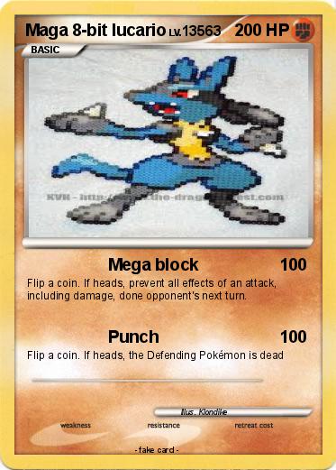 Pokemon Maga 8-bit lucario