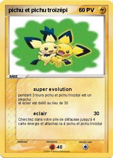 Pokemon pichu et pichu troizépi