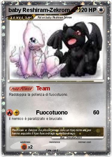 Pokemon baby Reshiram-Zekrom