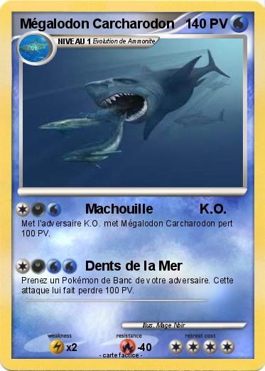 Pokemon Mégalodon Carcharodon