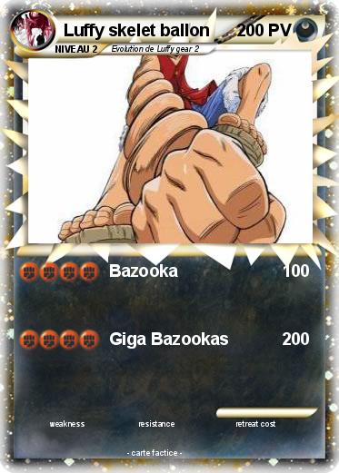 Pokemon Luffy skelet ballon