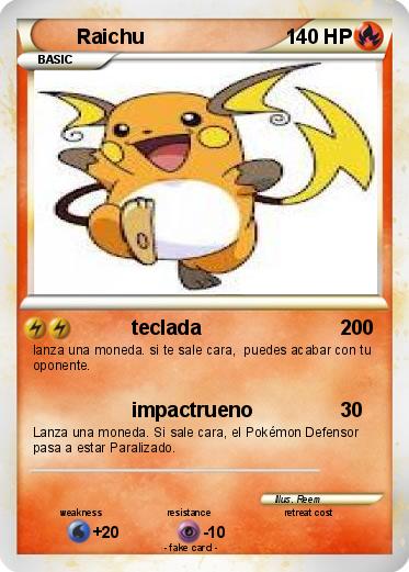 Pokemon Raichu