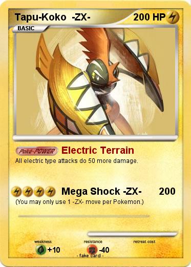 Pokemon Tapu-Koko  -ZX-