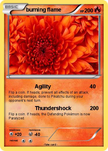 Pokemon burning flame