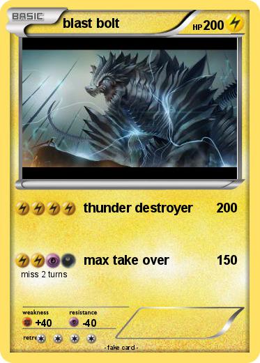 Pokemon blast bolt
